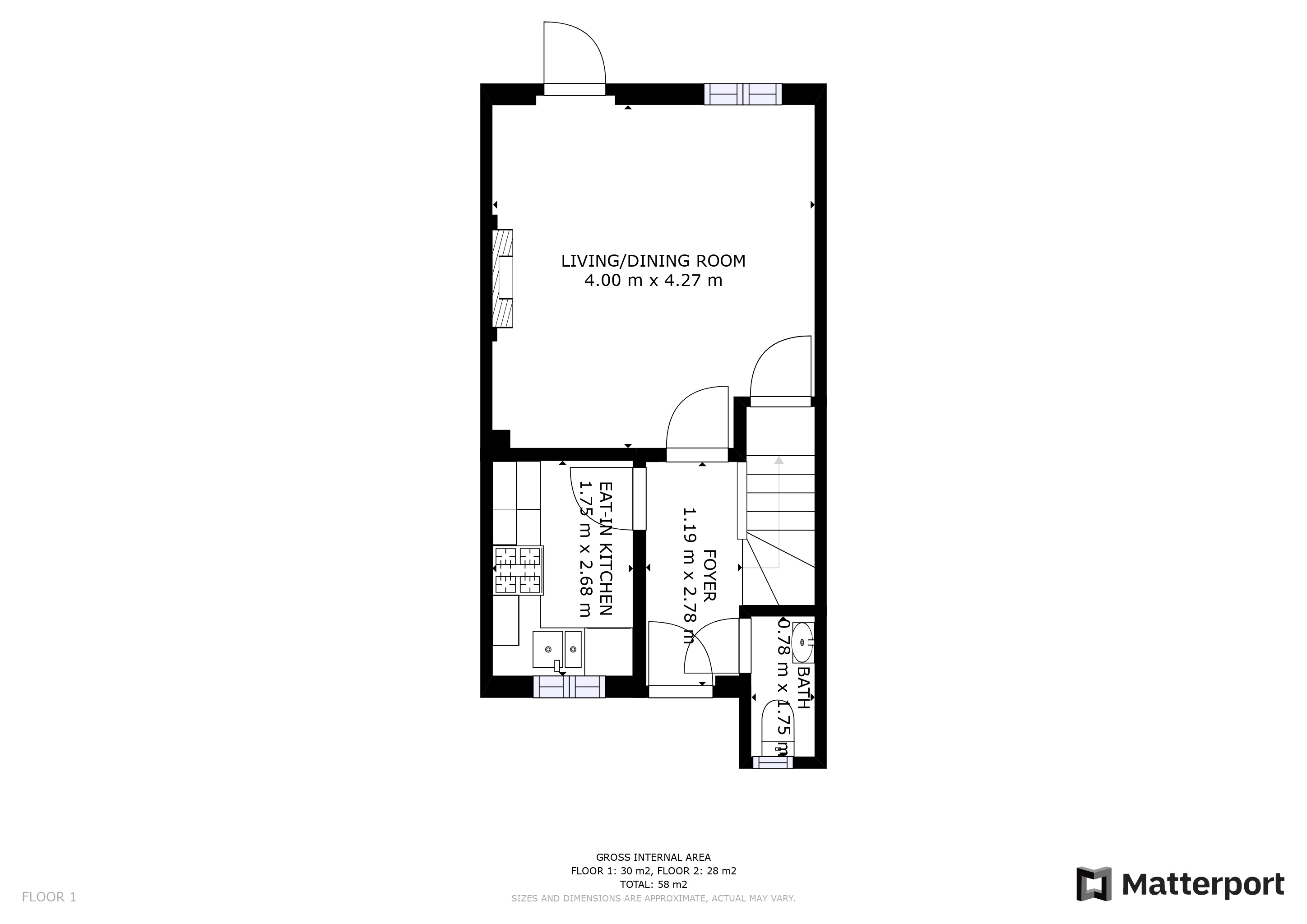 4, Short-Term Let, 6 week minimum, White Leys Close, Didcot floorplan