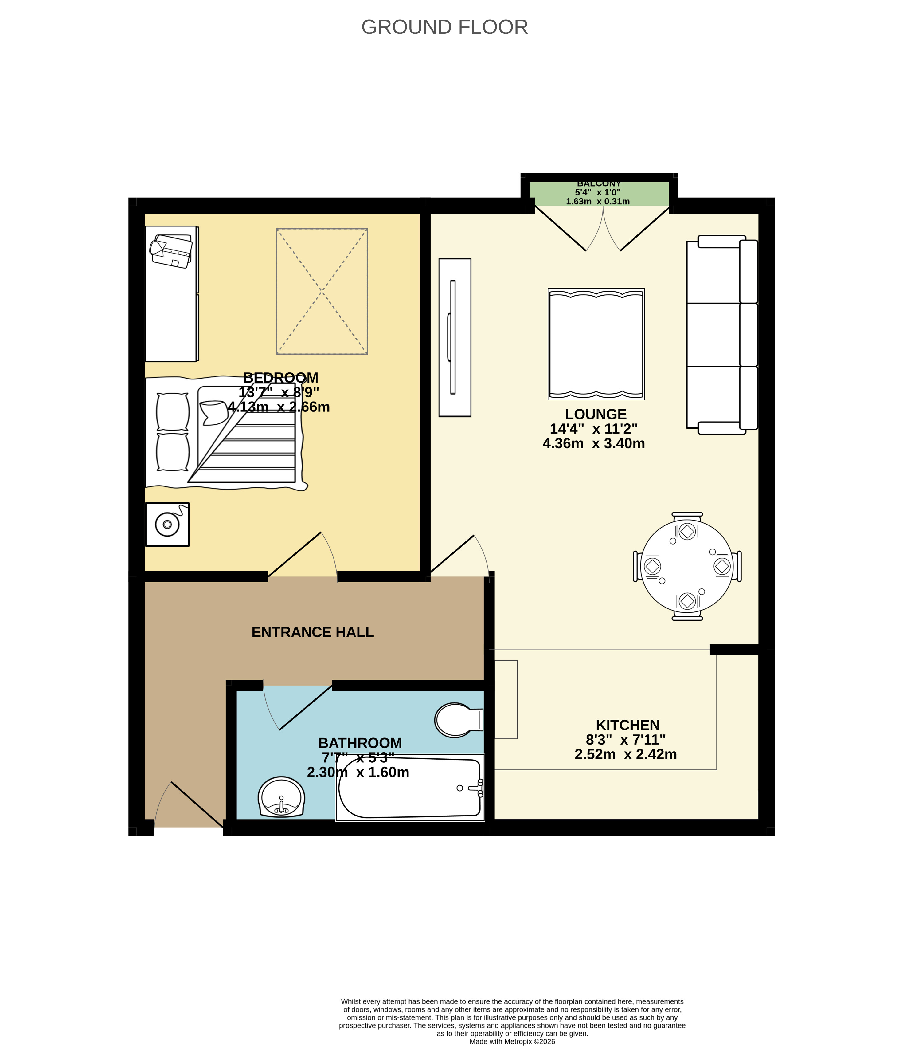 Flat 10, Redlea Court, 54, Military Road, Hampshire floorplan