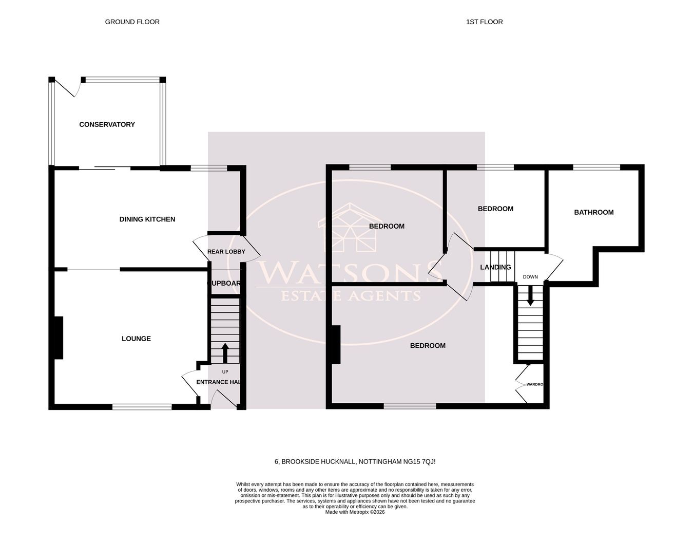 6, Brookside, Nottingham floorplan