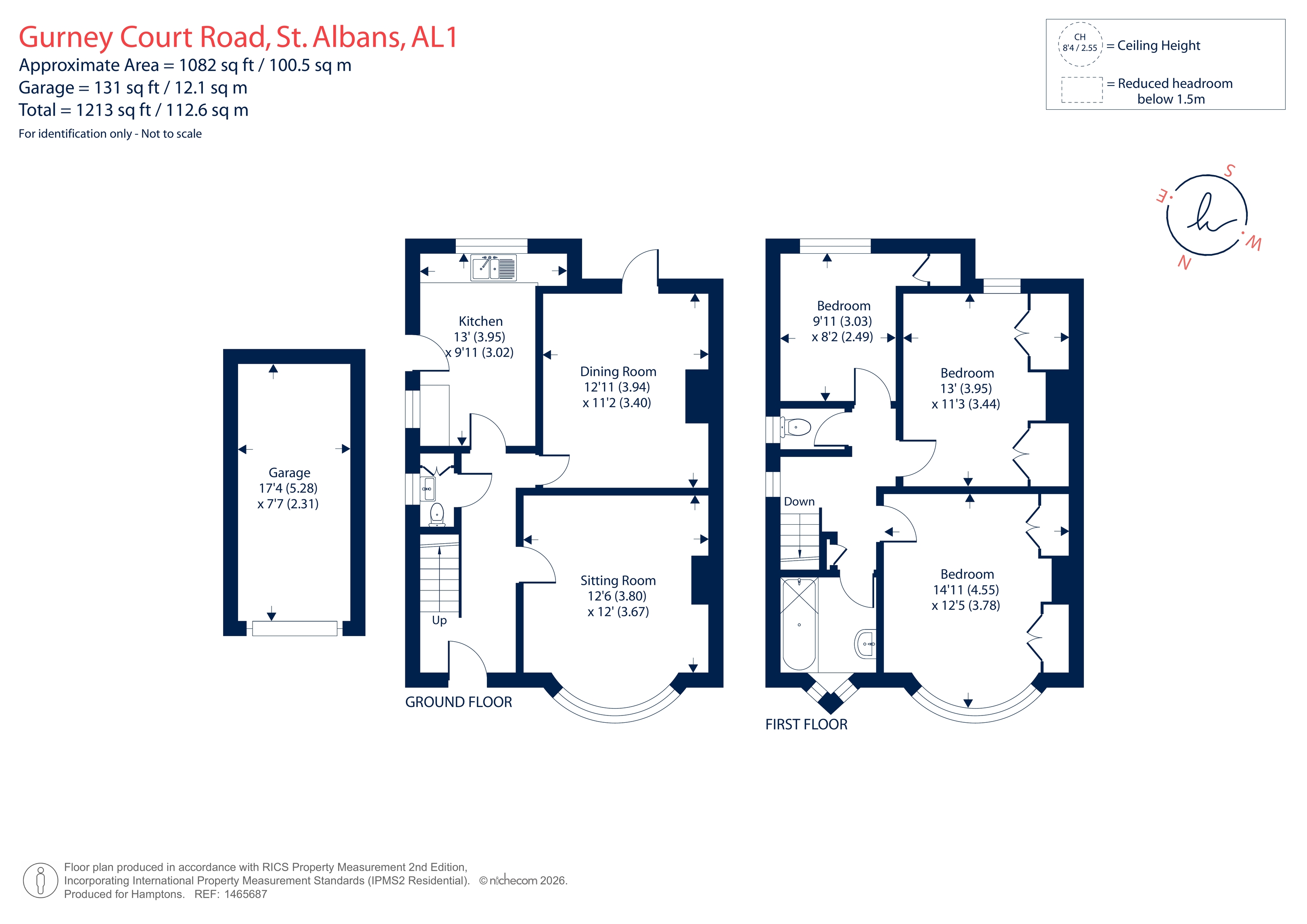 132, Gurney Court Road, St. Albans floorplan