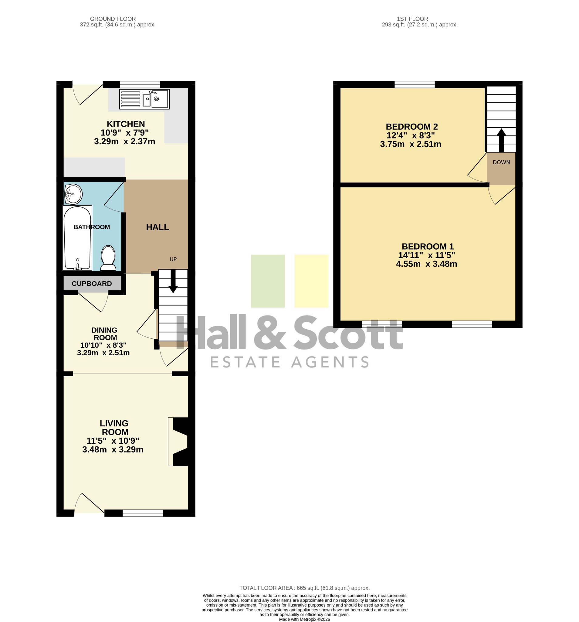 62 Yonder Street, Ottery St Mary floorplan