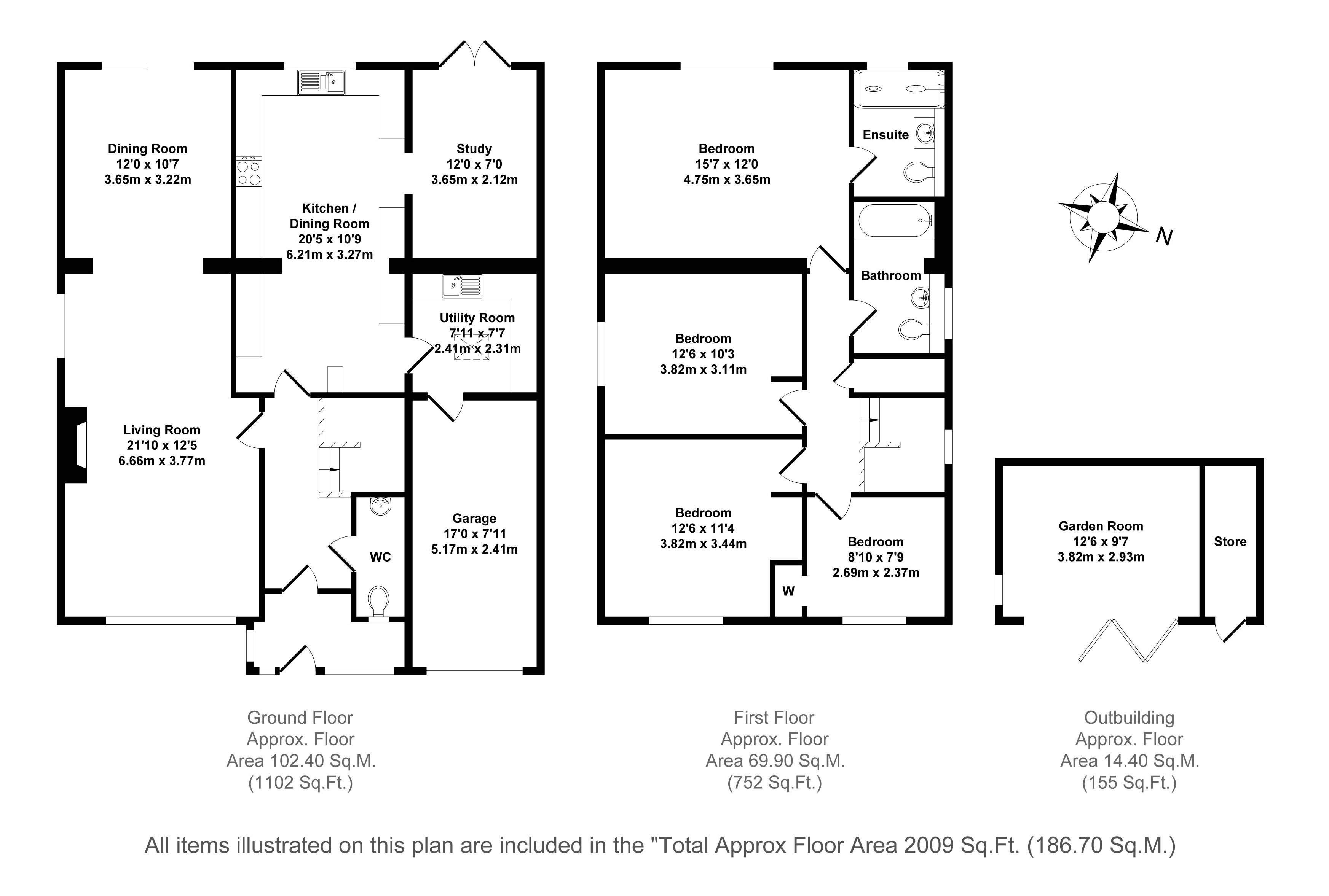 Holliers Crescent, Middle Barton floorplan