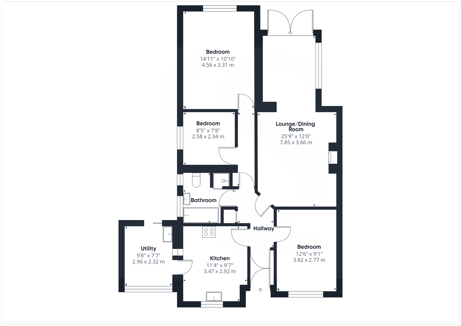 7, Fontwell Close, Worthing floorplan
