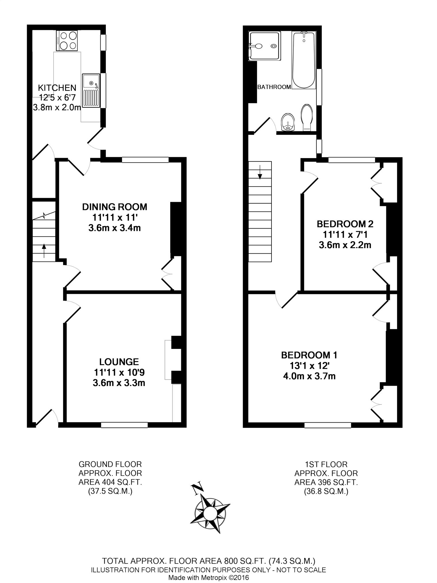 2 Bedrooms Terraced house to rent in Ambrose Street, York YO10
