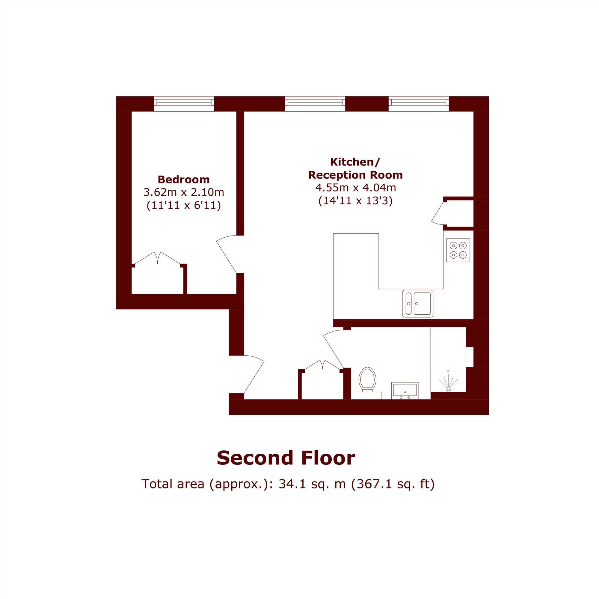 Flat 6, 13, Trebovir Road, London floorplan