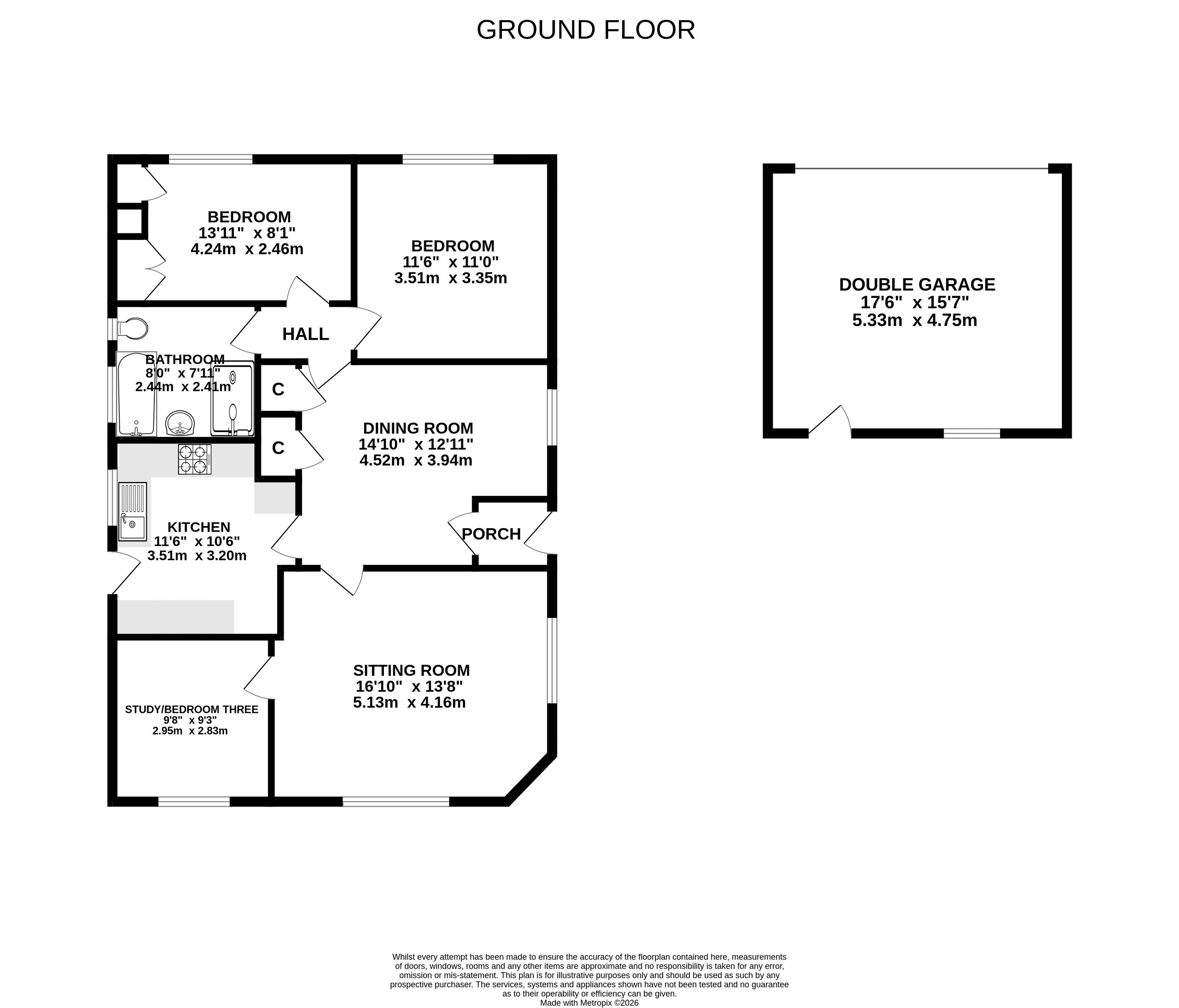 25, Links Road, Great Yarmouth floorplan