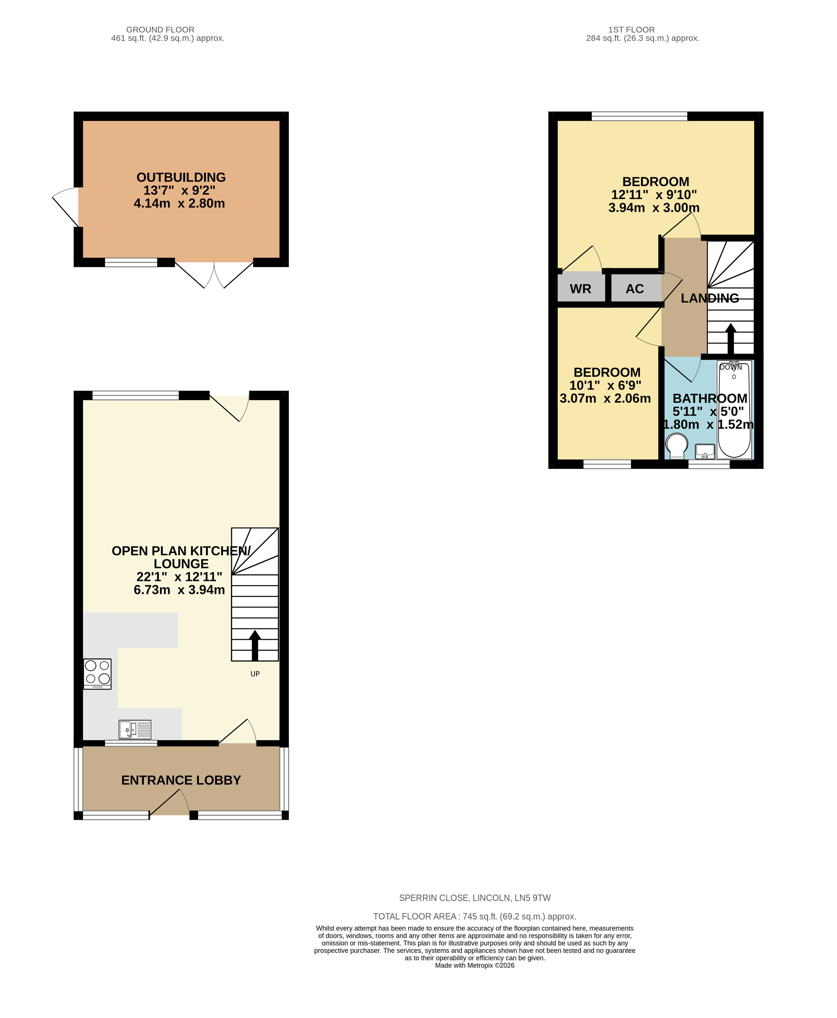 12, Sperrin Close, Lincoln floorplan