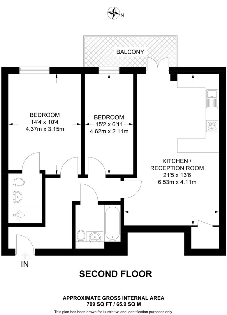 Flat 16, 1 Cox Terrace, Reading floorplan
