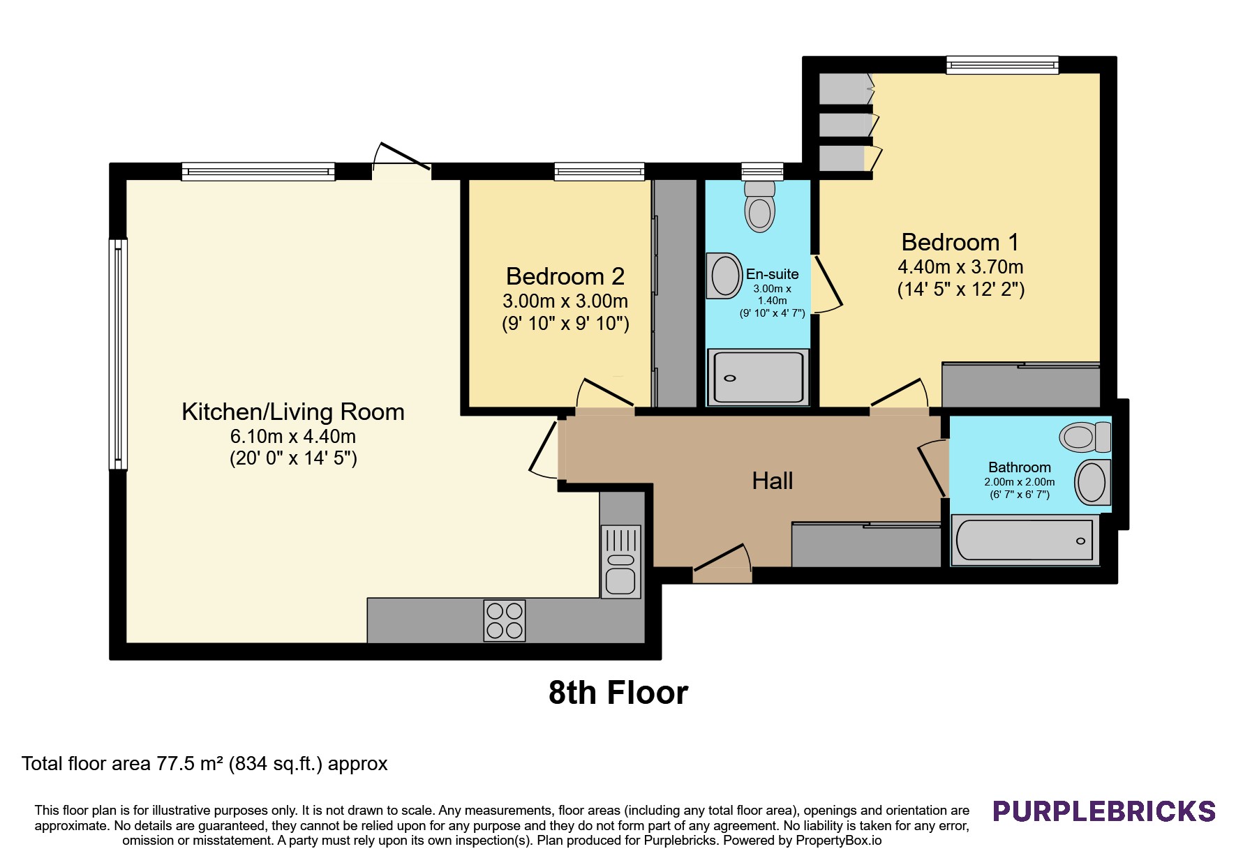 Flat 31/Herrick Court, Bollo Bridge Road, London floorplan