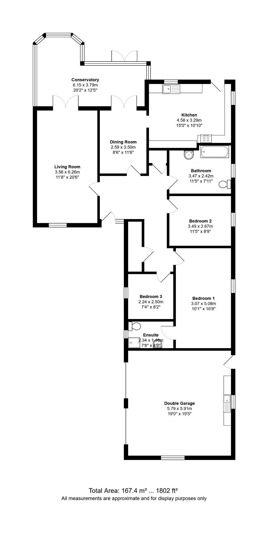 9B Field Avenue, Tydd St. Giles, Cambridgeshire floorplan