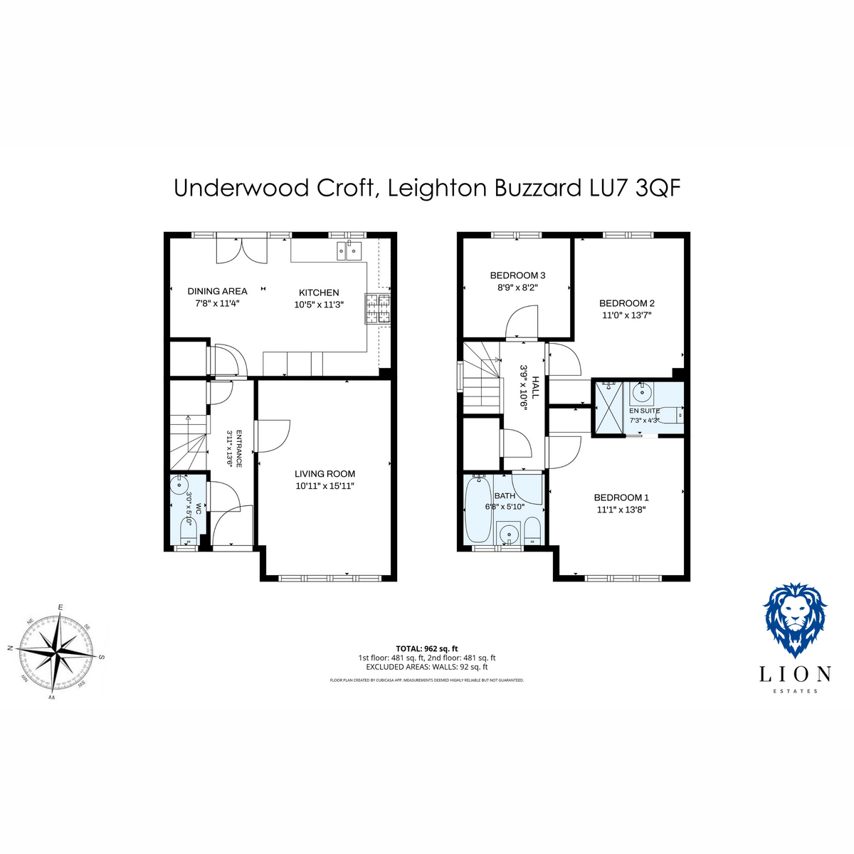 4, Underwood Croft, Leighton Buzzard floorplan