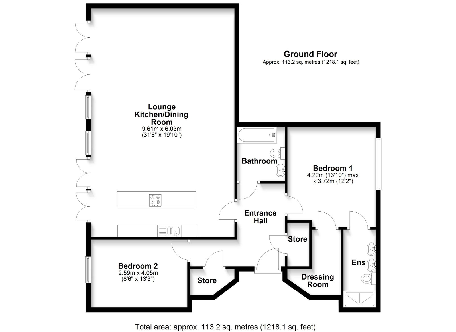 Headlands,Apartment 12, Hayes Road, Penarth floorplan