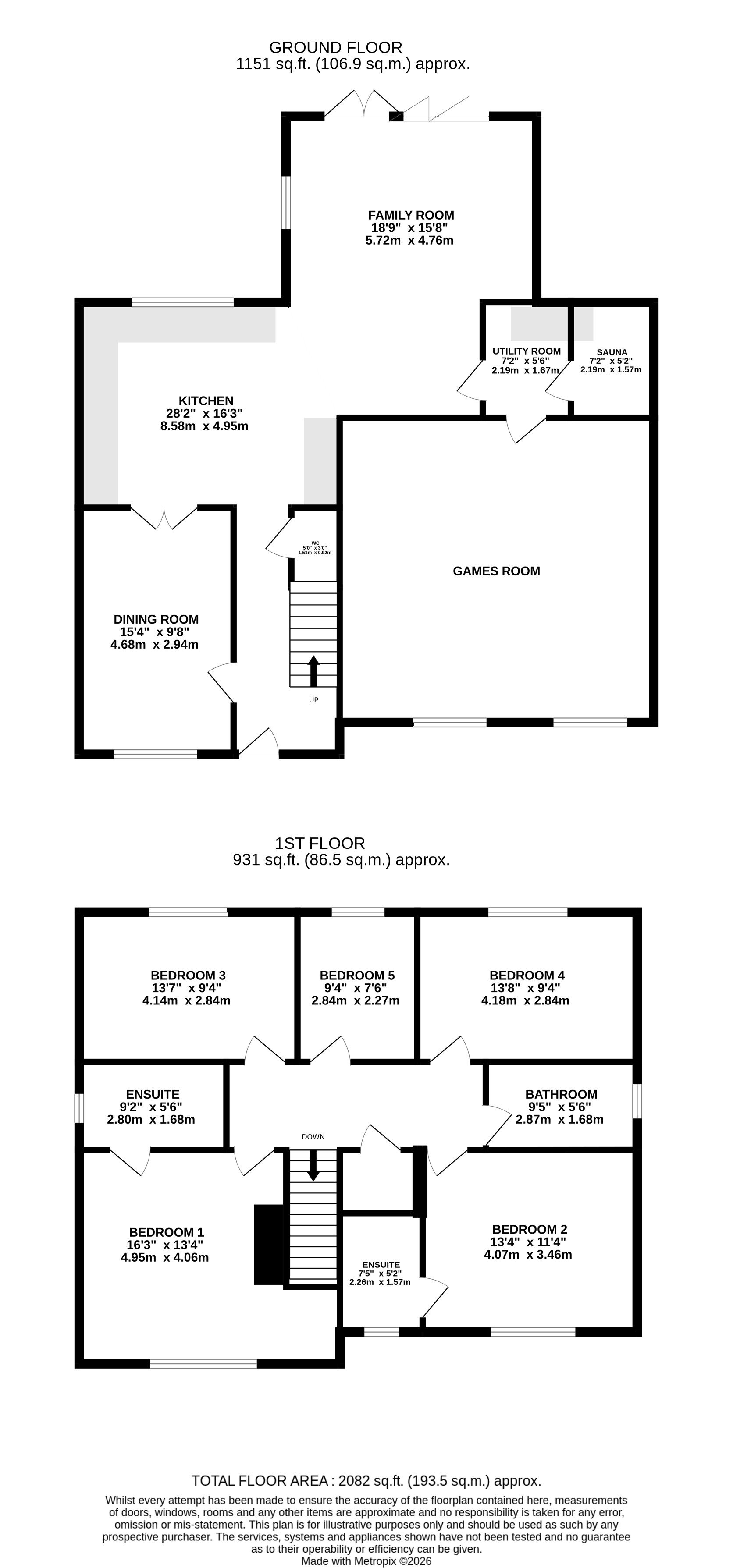 14, Norwood Avenue, Ilkley floorplan