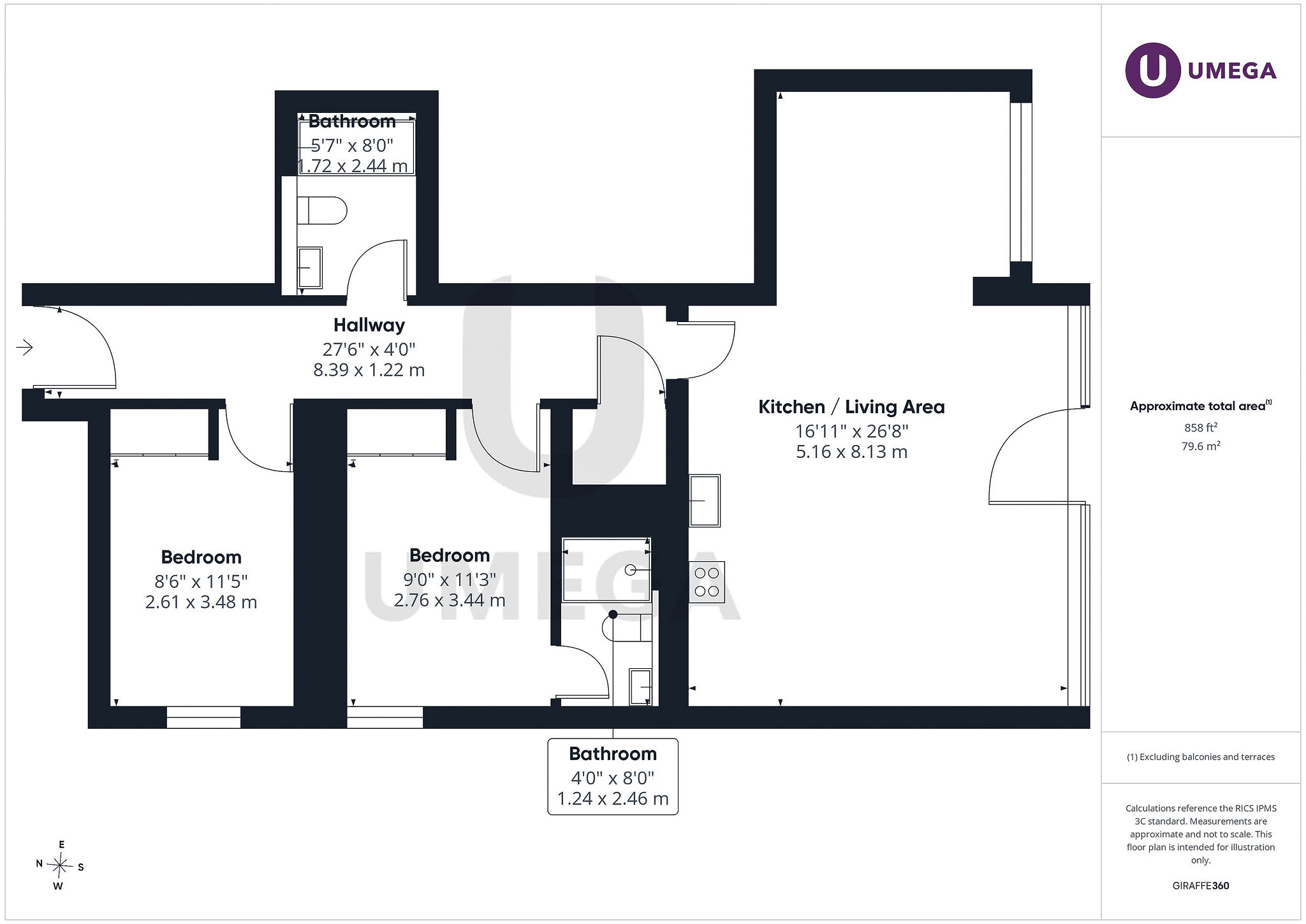 Flat 6, 12, Simpson Loan, Edinburgh floorplan