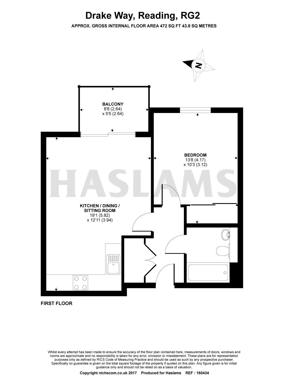 103, Cygnet House, Drake Way, Reading floorplan