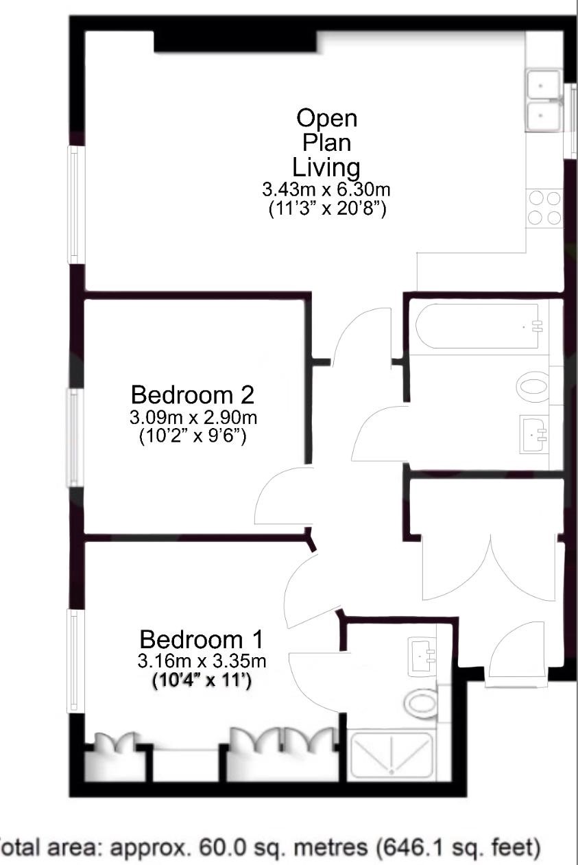 6 Highland House, Farriers Way, Watford floorplan