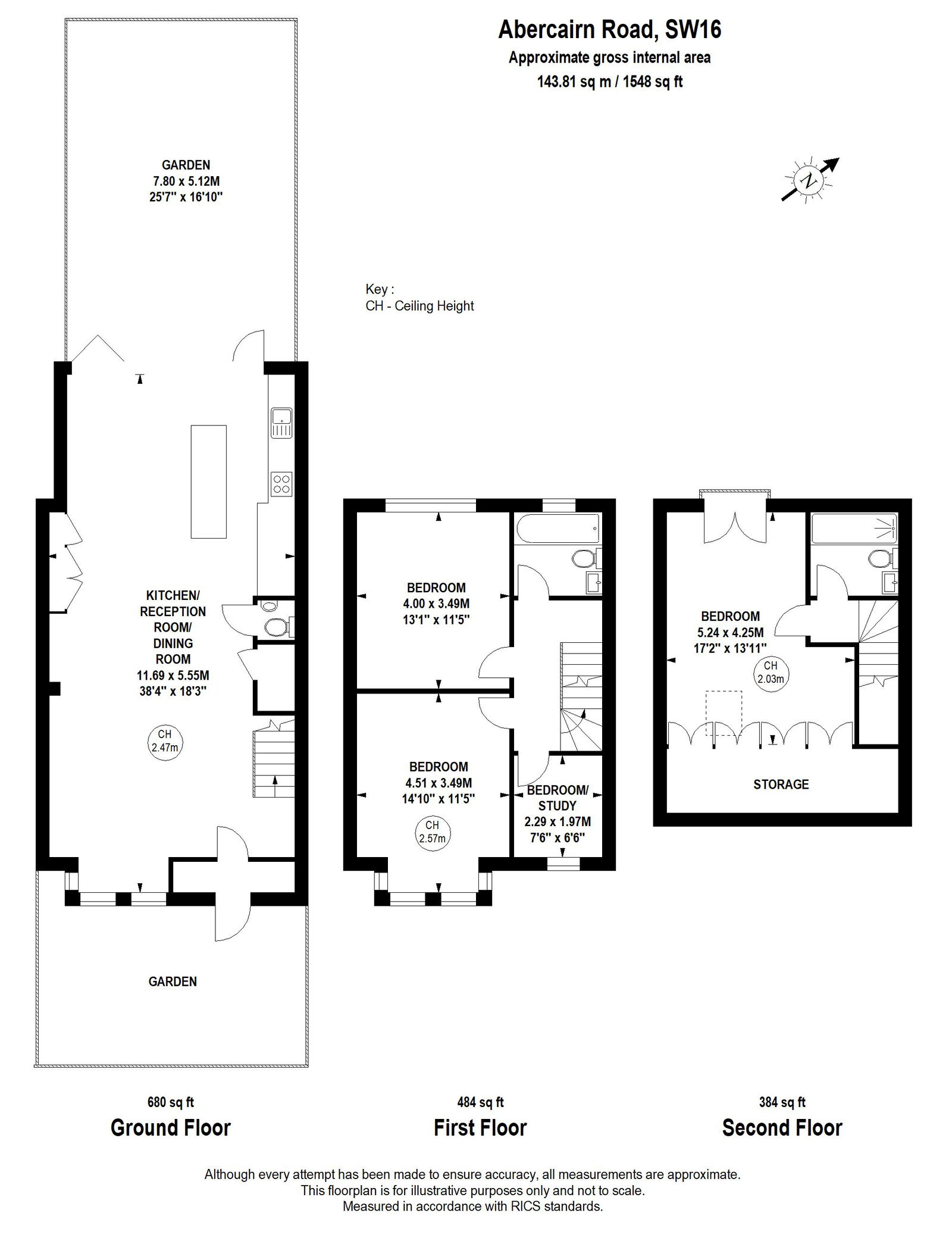 18, Abercairn Road, London floorplan