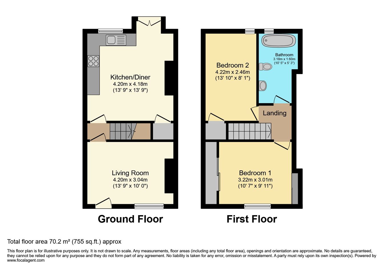 15, Granville Street, Colne floorplan