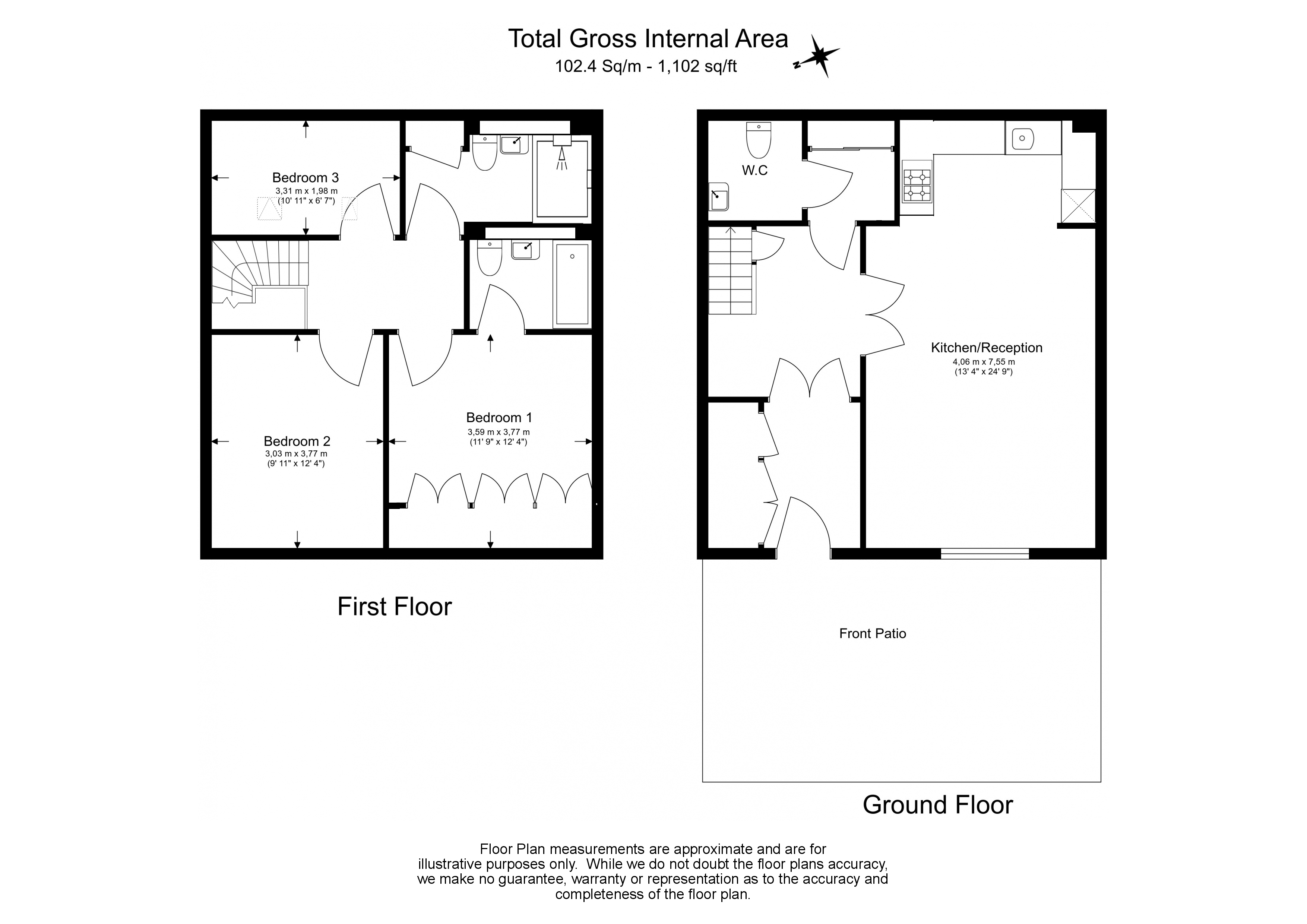 8, Major Draper Street, Woolwich floorplan