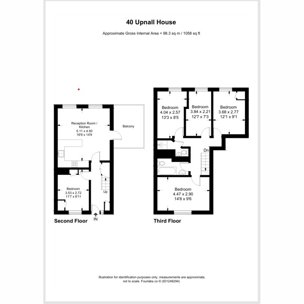 Flat Flat 40, 18, Sharratt Street, London floorplan