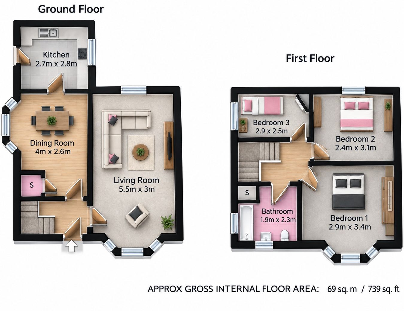 4, Craig Avenue, Bury floorplan