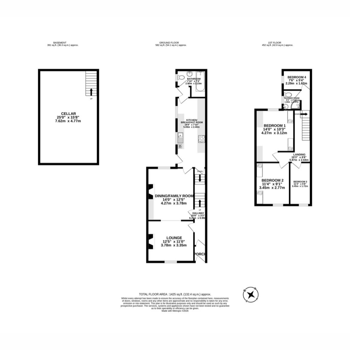 68, Christ Church Street, Preston floorplan