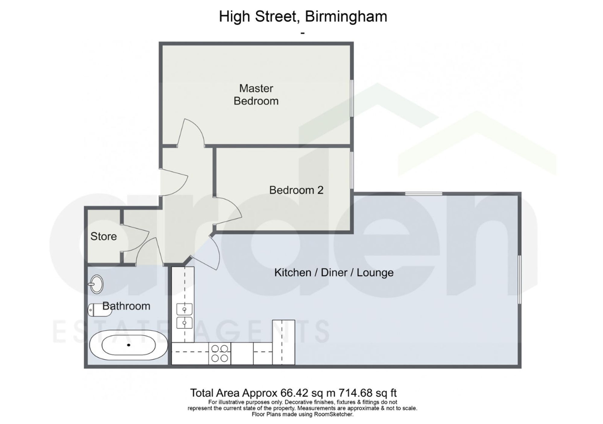 Bridge House, Apt 5, Bridge House, 3-5 High Street, Birmingham floorplan