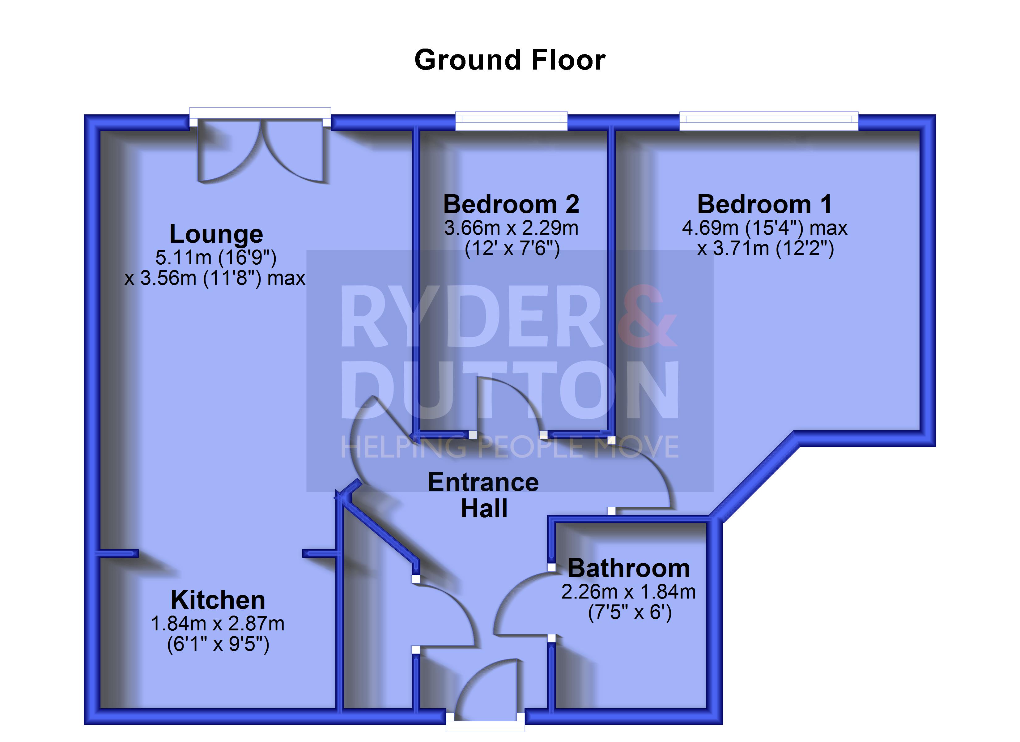 Apartment 8, Oakford Court,, Newshaw Lane, Glossop floorplan