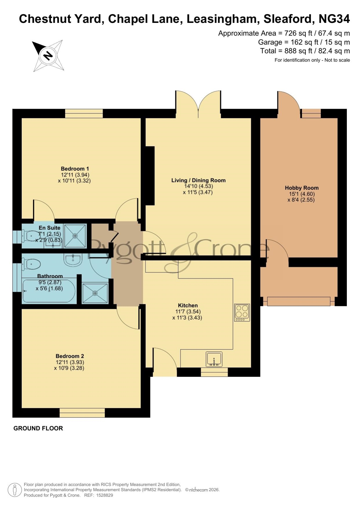 1, Chestnut Yard, Leasingham floorplan