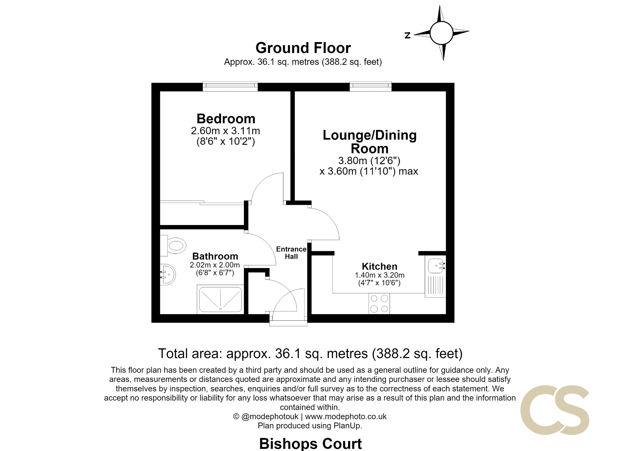 8 Bishops Court, Churchgate, Hertfordshire floorplan
