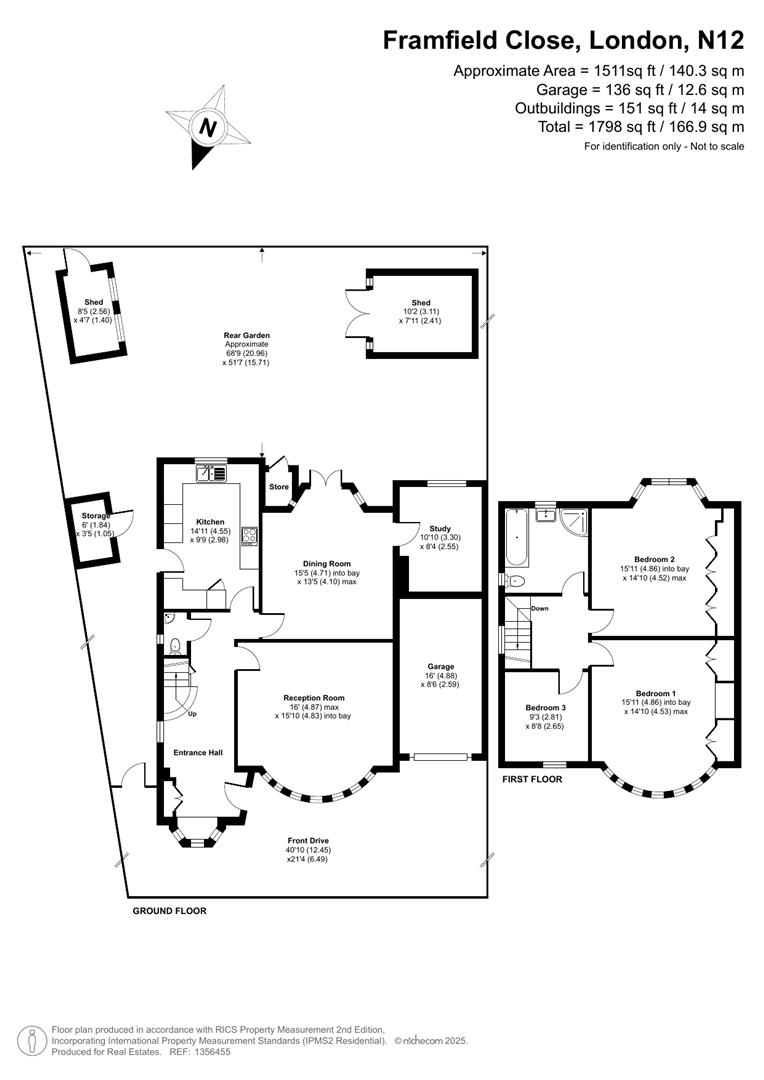 Framfield Close, Woodside Park floorplan