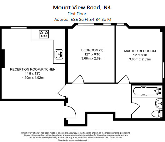 2 Bedrooms Flat to rent in Mount View Road, Crouch End, London N4