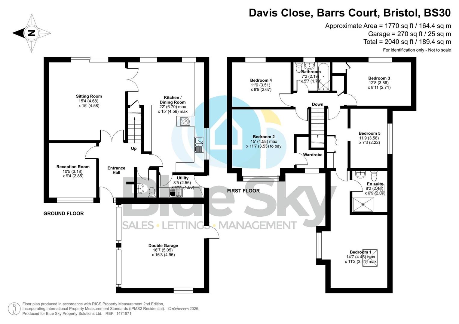 21, Davis Close, Bristol floorplan