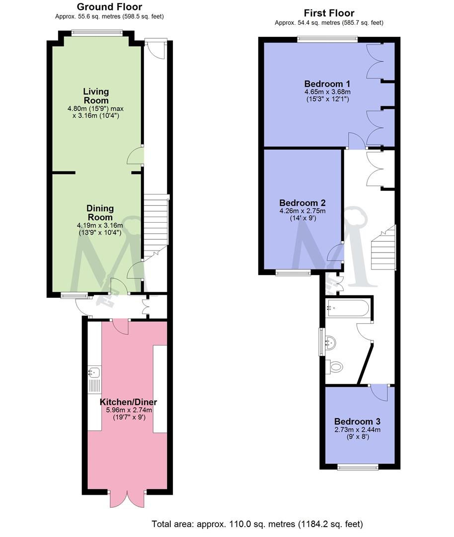 Highfield Street, Hugglescote, Coalville LE67, 3 bedroom terraced house