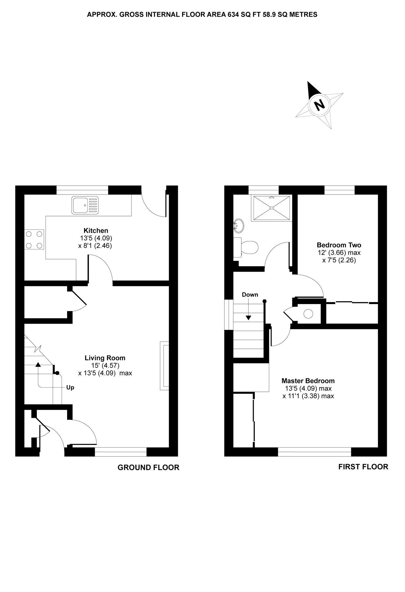 2 Bedrooms End terrace house to rent in Yale Close, Owlsmoor, Sandhurst, Berkshire GU47