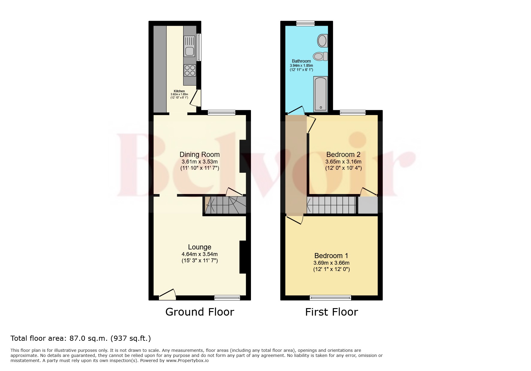 109, Wordsworth Road, Leicester floorplan
