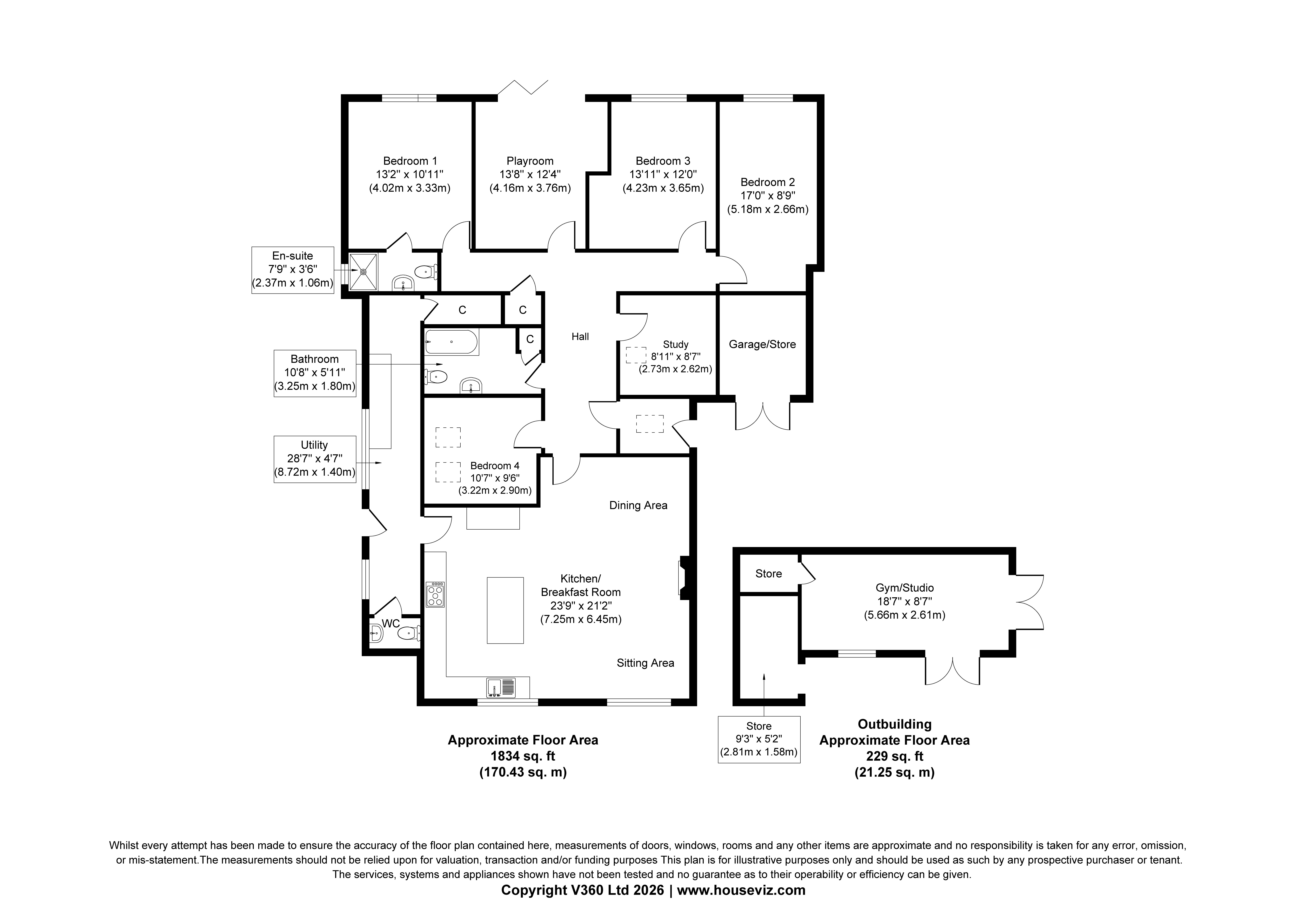 The Four Winds, Malting End, Newmarket floorplan