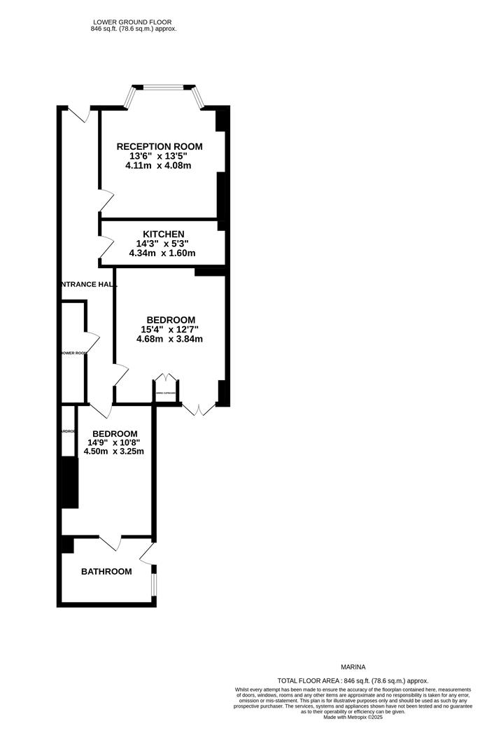Basement Flat, 86b, Marina, St. Leonards-On-Sea floorplan