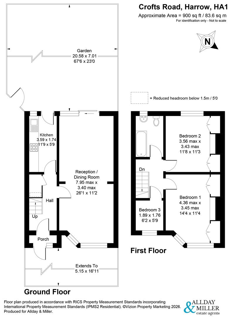 106, Crofts Road, Harrow floorplan