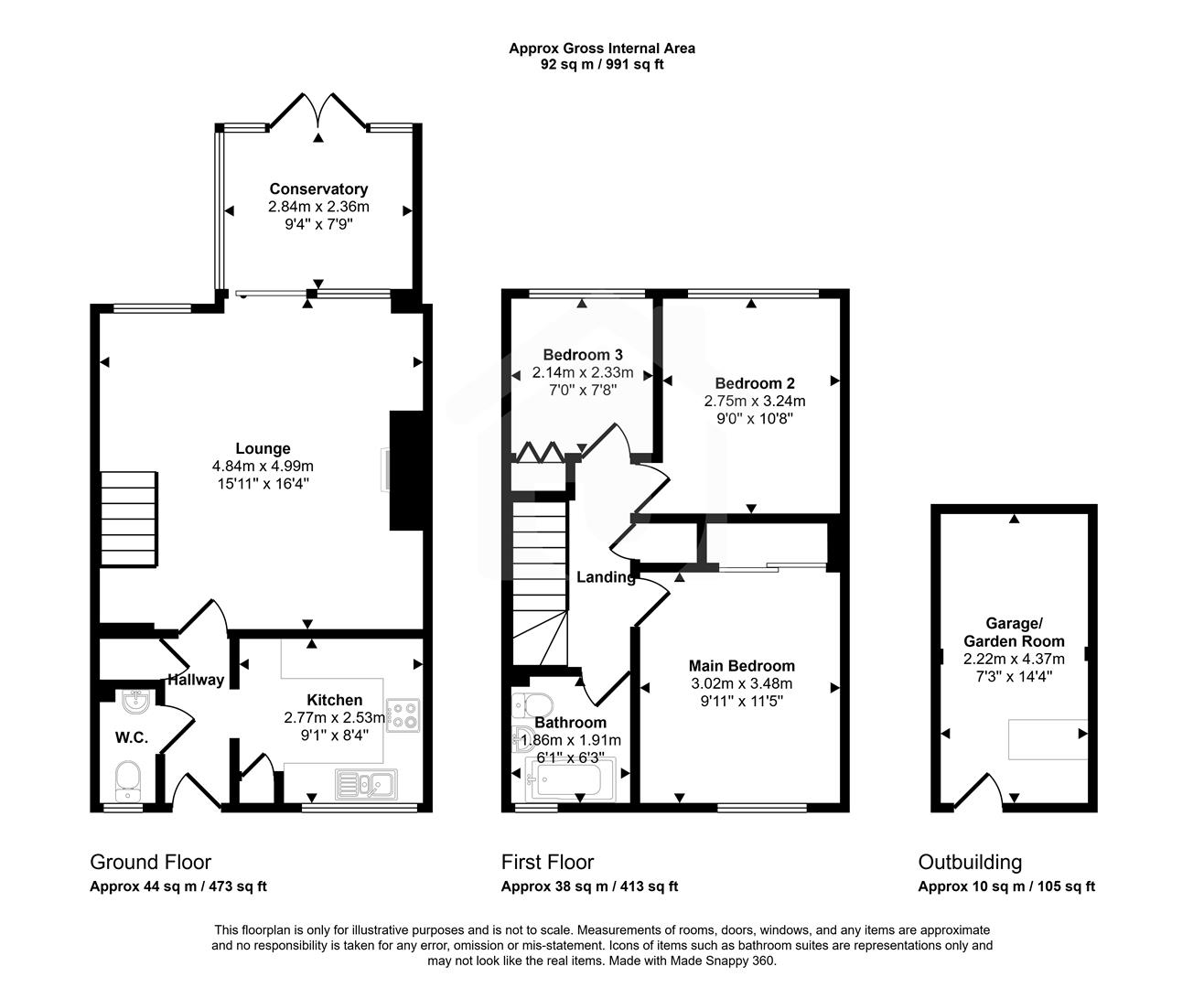 2, Covett Way, Western Park floorplan