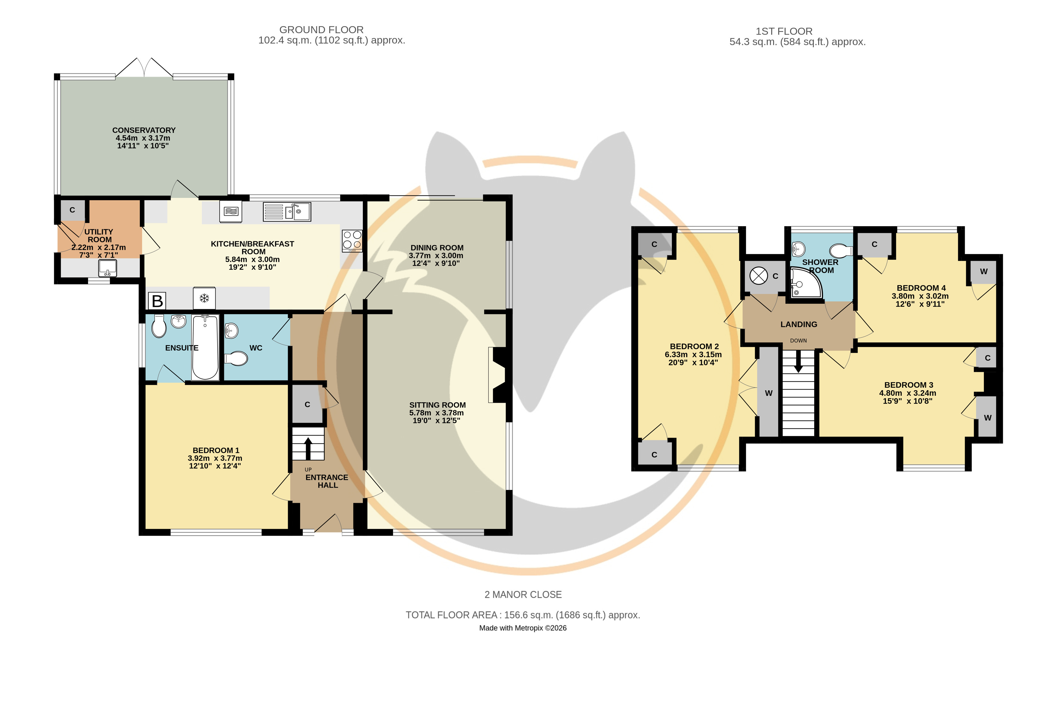 2, Manor Close, Lymington floorplan