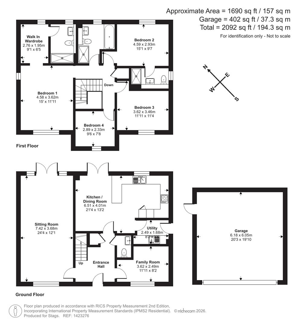 23 Batts Meadow, Bridgwater floorplan