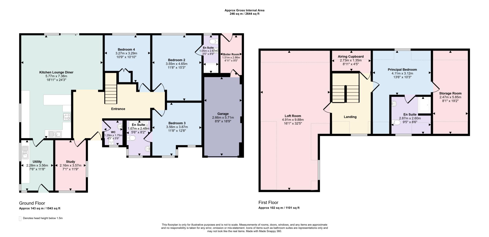 Redwood Lodge, Cheltenham floorplan
