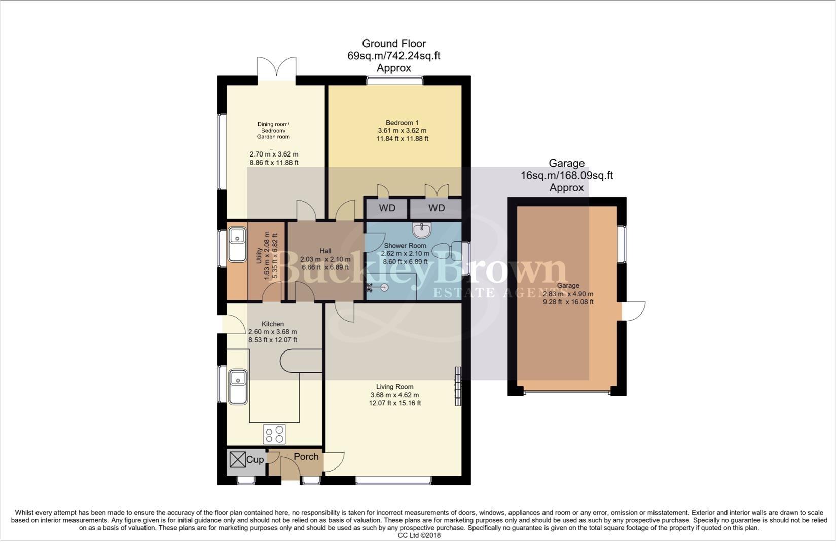 44, Ashford Drive, Nottingham floorplan