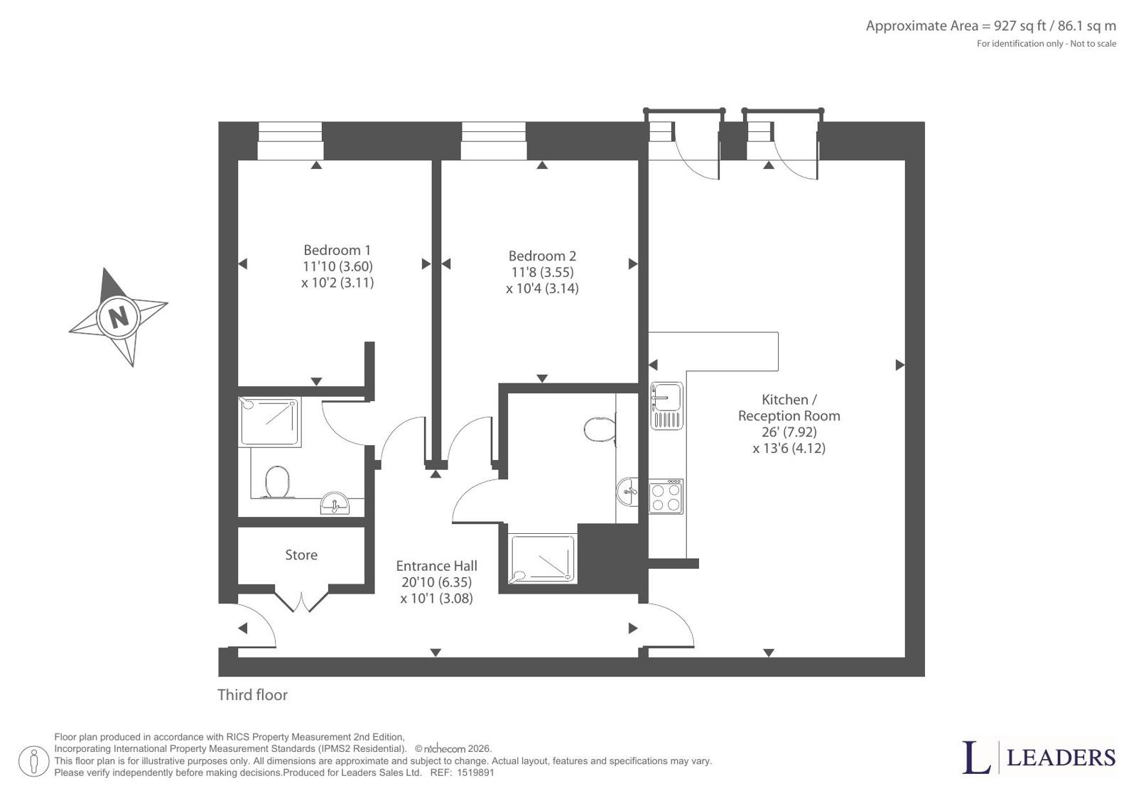 Flat 12, One Cutting Room Square, 16, Hood Street, Greater Manchester floorplan