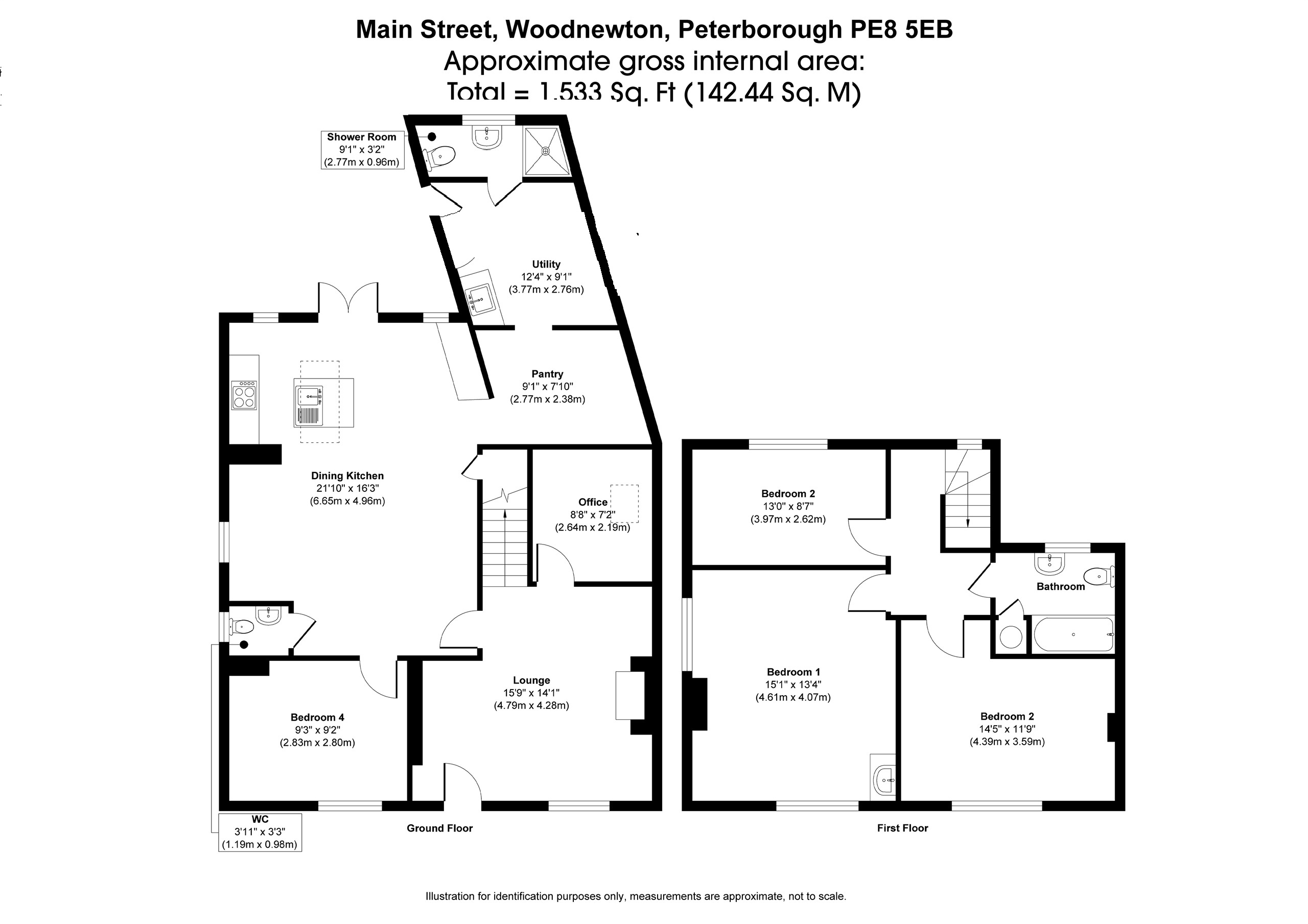 The Old Saddlery, 14, Main Street, Peterborough floorplan