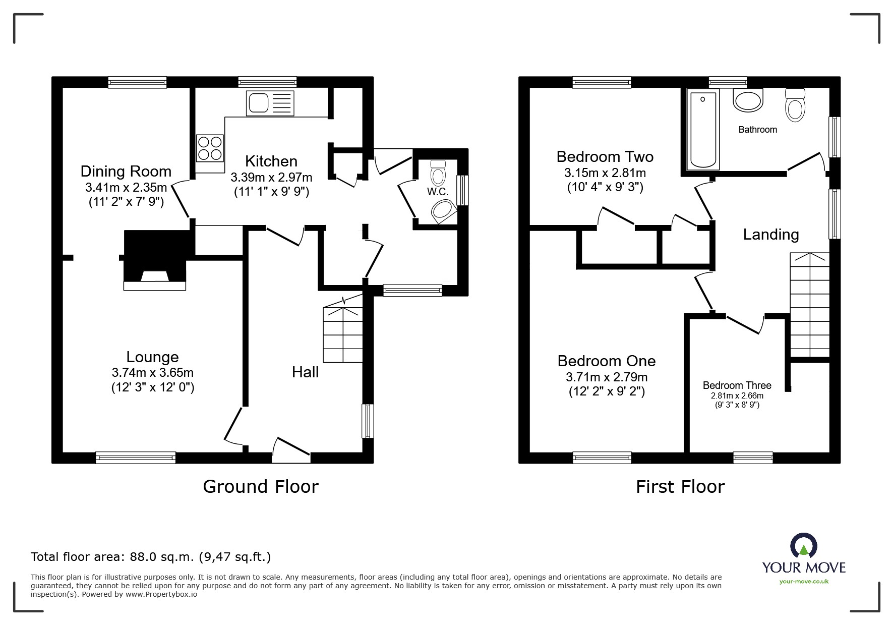 5, Woodcote, Bedfordshire floorplan