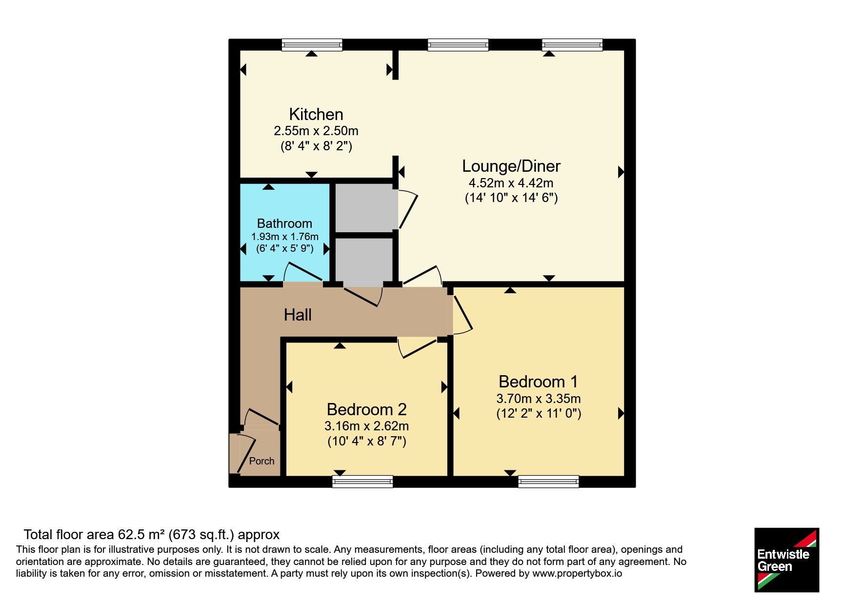 212, Holland House Road, Preston floorplan