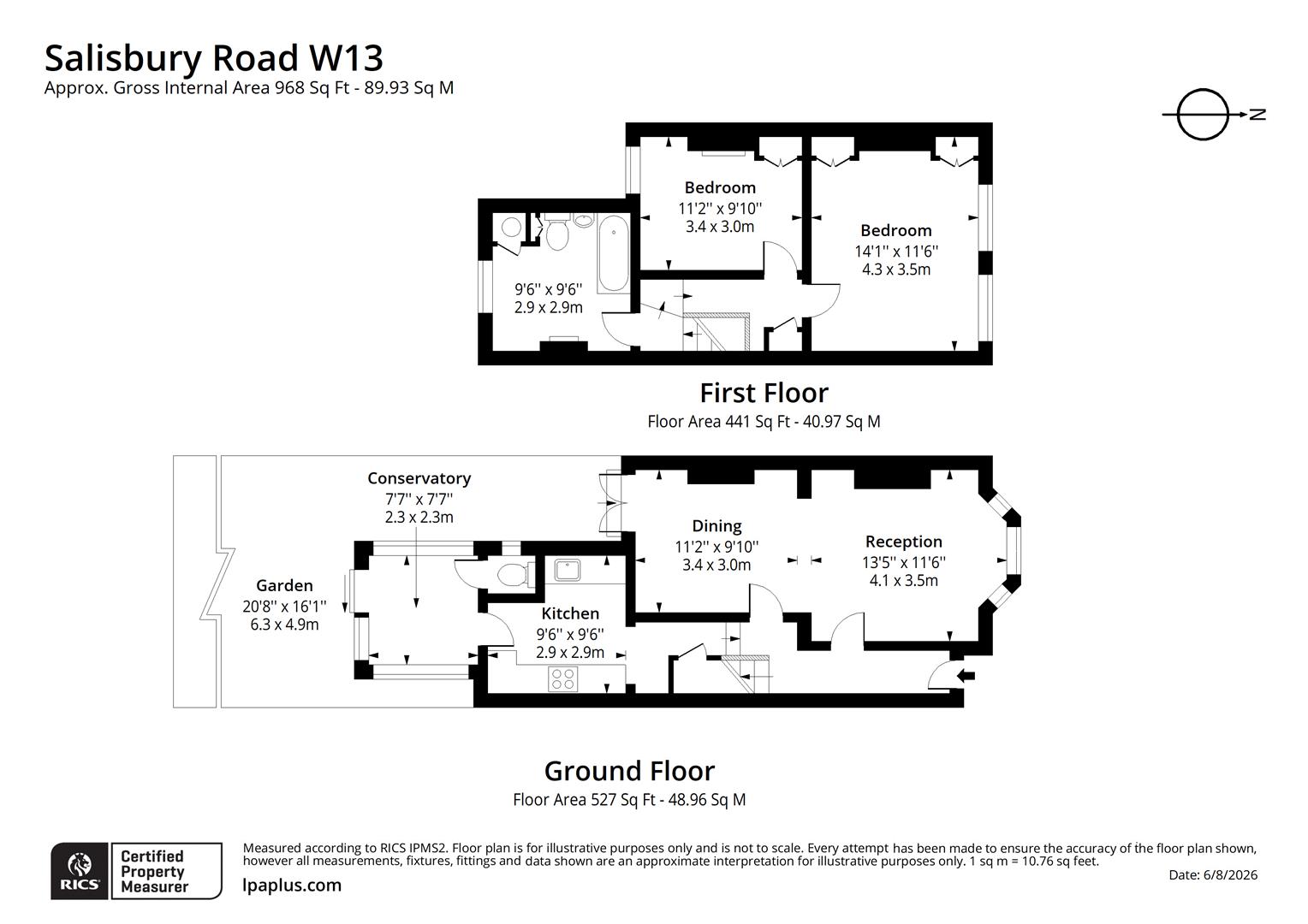 4A, Salisbury Road, Ealing floorplan