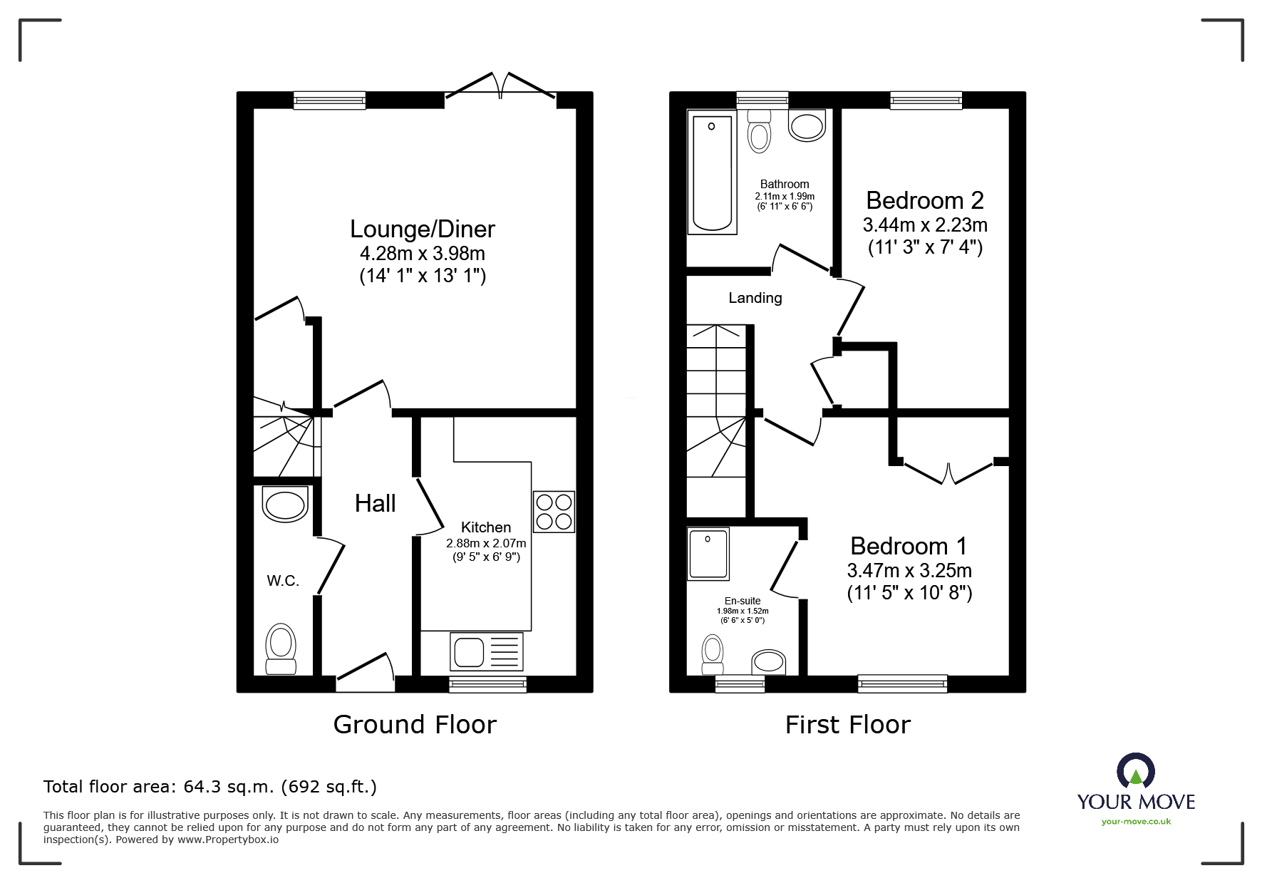 159, Borough Way, Warwickshire floorplan